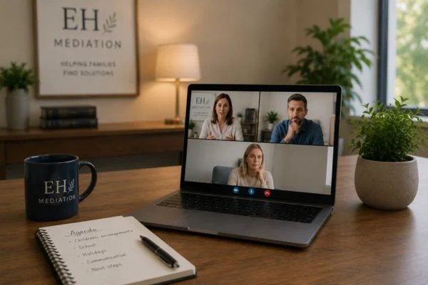 child access mediation Wilmslow online meeting.